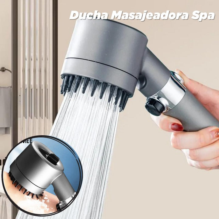 Ducha Masajeadora SPA -Mejora Presión & Purifica el Agua