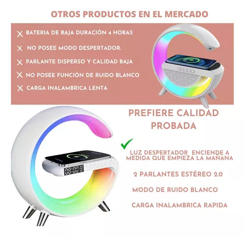 Lampara Despertador  4 en 1 SonicCharge® Lamp